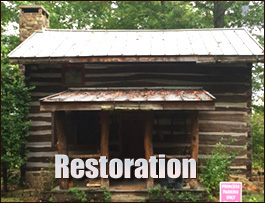 Historic Log Cabin Restoration  Tarawa Terrace, North Carolina
